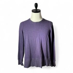LL Bean Purple Crewneck Long Sleeve Top Casual‎ Everyday Comfortable Normcore